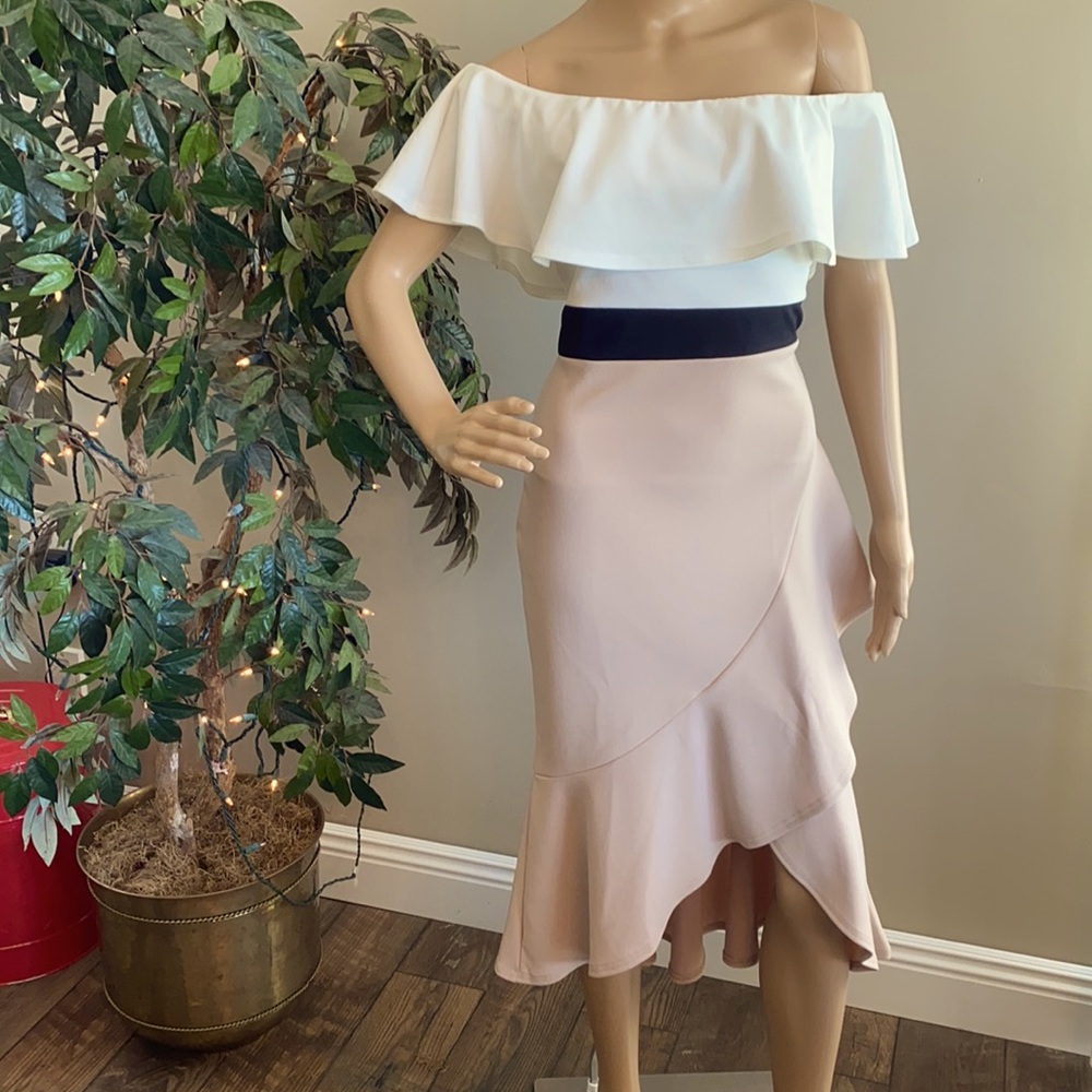 Quiz Off the Shoulder Hi/Lo Dress Size 10